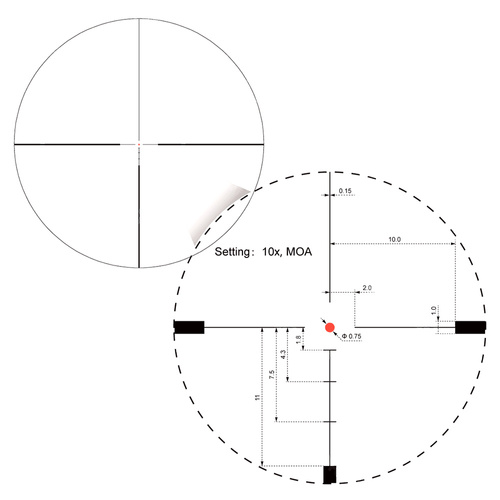 Vector Optics - Puškohled Hugo 3-12x44GT - VOI-10BDC - SFP - FMC - Černý - SCOM-31