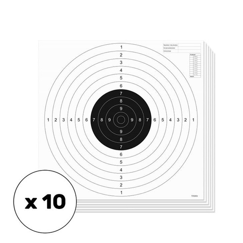 Střelecký štít pro sportovní pistoli - 520 x 520 mm - 10ks - T05001