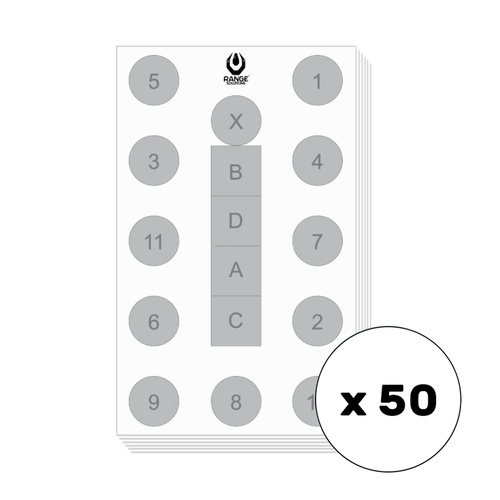 Range Solutions - Střelecké terče Sop-3 - 50 kusů - RAN-14-030657-00