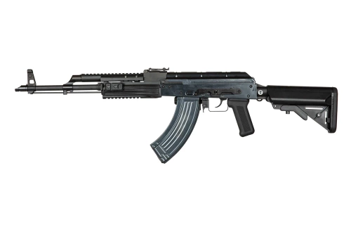 WE - Replika karabiny ASG AKM PMC WE-R015 - Plynová pumpa - Otevřený závěr - Ocel - Černá - WET-02-002323