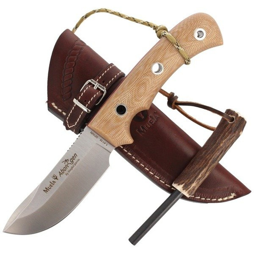 Muela - Křovinořez s plnou špičkou Micarta 120 mm - ABORIGEN-12D