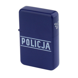 Tasman - Benzínový zapalovač - Policie - modrý matný - Q310218