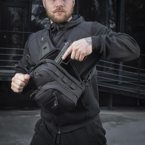M-Tac - Cross Bag Slim Elite Hex - černá - 10210002