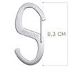 Nite Ize - S-Biner® Hook 'N Hold™ - nerezová ocel - SBH-11-R6