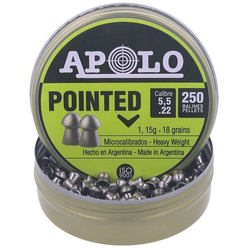 Apolo - Prémiové broky do vzduchovky - .22 / 5,50 mm - 250 ks - E19601.G2