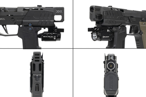 Strike Industries - Štít proti výbuchu pro pistole SMC Alfa/Bravo - Černý - SI-SMC-BS-S