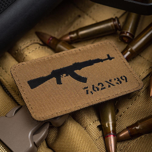 M-Tac - Laserem vyřezávaná nášivka AKM 7.62x39 - Coyote/Black - 51110502