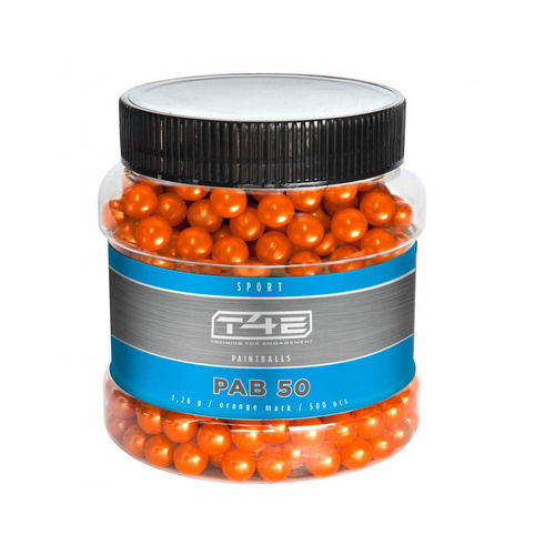 Umarex - Paintballs T4E Sport PAB PAB .50 cal - 500 ks - oranžová - 2.4471