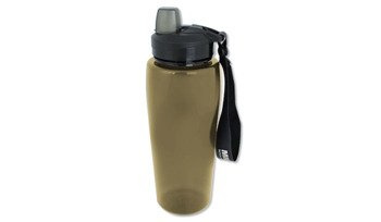 Mil-Tec - Láhev na pití - 600 ml - Transparent Coyote - 14519705