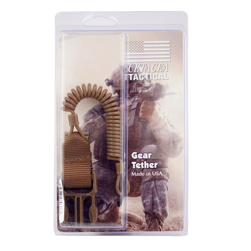 Cetacea Tactical - Šňůrka na zbraň QR s přezkou - Coyote Brown - TA-QRMC-COY