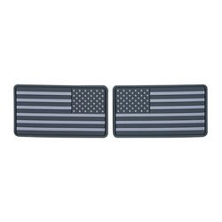 Helikon - PVC nášivka s vlajkou USA velká - 2 ks - šedá - OD-FUL-RB-19