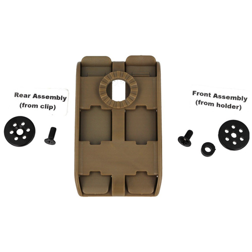 ESP - Dvojitý držák 360° na MOLLE - Khaki - UBC-04-2 KH
