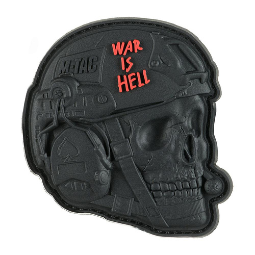 M-Tac - Nášivka War is Hell 3D PVC - Morale Patch - Black - 51328002