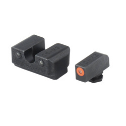 TruGlo - Tritiové zaměřovače Pro - Glock 17/19 - Nízké - Oranžové ráfky - TG231G1C