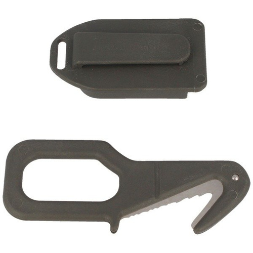 MAC Coltellerie - Bezpečnostní nůž Rescue - 1.4310 - zelený - TS05 GREEN