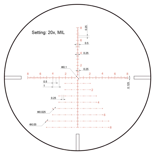 Vector Optics - Puškohled Continental x8 4-32 SFP ED Zero Stop - 56 mm - černý - SCOL-T51