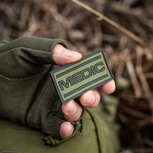 M-Tac - Medic 3D PVC nášivka - černá / olivová - 51125102