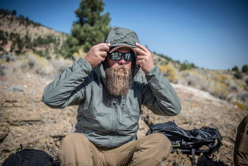 Helikon - Bunda Wolfhound Hoodie - Windpack Nylon - Alpha Green - KU-WLH-NL-36