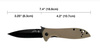 Kershaw - Taktický nůž Emerson 6054BRNBLK - 8Cr14MoV - černý - 6054BRNBLK