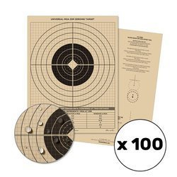 Obřad v dešti - 25metrový zaměřovací terč - 8,5" x 11" - 100 ks - 9126