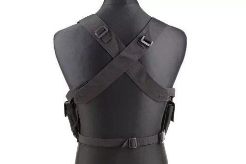 GFC Tactical - Hrudní taktická vesta - Nylon - černá - GFT-18-007965