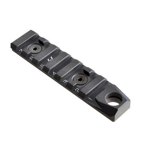 Strike Industries - LINK KeyMod / M-LOK Rail - 7 slotů + QD - černá - LINK-RS-7-QD
