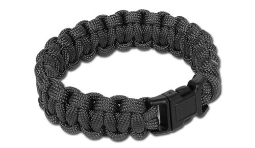 Mil-Tec - Náramek pro přežití - černý - 16370102