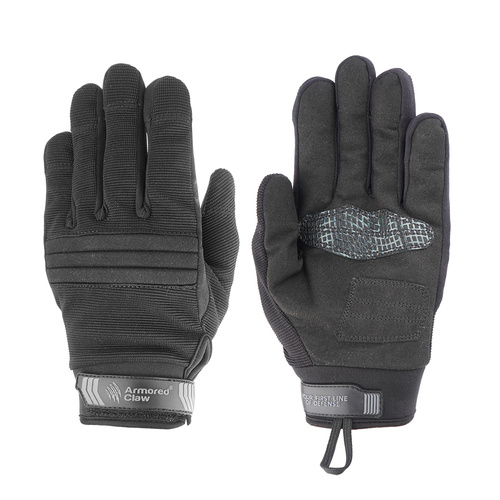 Taktické rukavice Armored Claw - Direct Safe proti propíchnutí - černé - ACL-33-010805