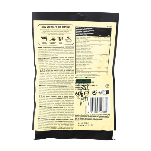 Jack Link's - Sušené hovězí maso - Biltong Classic - 60 g - 10000041763
