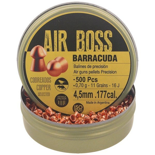 Apolo - Air Boss Barracuda Copper Airgun Pellets - .177 / 4,52 mm - 500 ks - E30002-2
