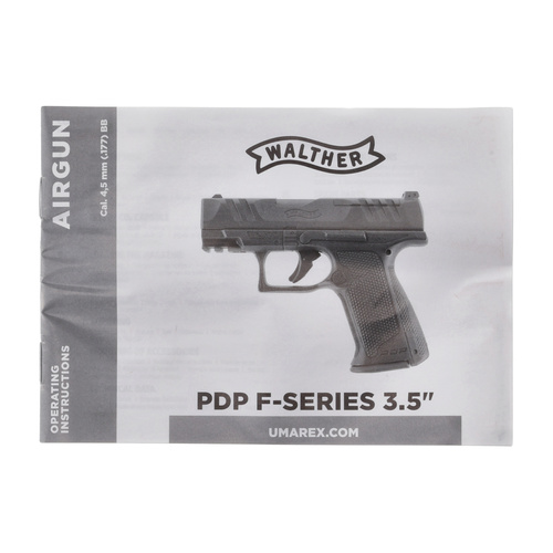Walther - Vzduchová pistole PDP F-series 3,5" - 4,5 mm BB - CO₂ 12 g - černá - 5.8473