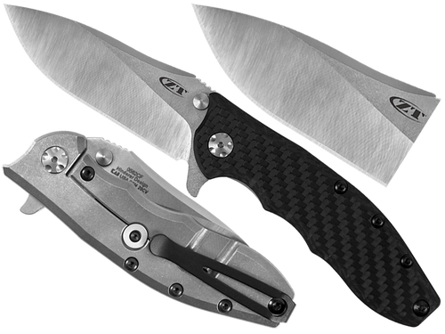 Zero Tolerance - Zavírací nůž ZT Hinderer 0562CF - CPM 20CV - Black - 0562CF