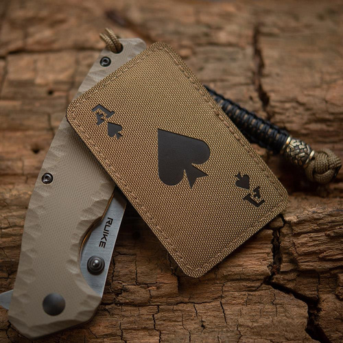 M-Tac - Nášivka Ace of Spades - Cordura 500D - Coyote / Black - 51109502