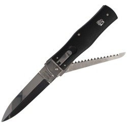 Mikov - Automatický pružinový nůž Predator ABS Black s pilkou - 241-NH-2/KP
