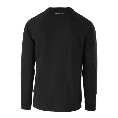Helikon - Tričko s dlouhým rukávem Helikon-Tex Logo - černé - TS-HLT-CO-01