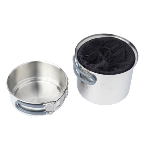 Esbit - Cestovní vařič Spirit se dvěma hrnci - 985 ml - Stříbrná - CS985ST