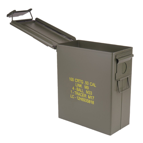 Mil-Tec - US Army M9 .50 Cal Steel Ammunition Box - replika - 15963300