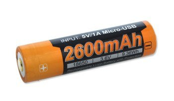 Fenix - Li-ion baterie 18650 2600mAh 3,6V - USB - ARB-L18-2600U