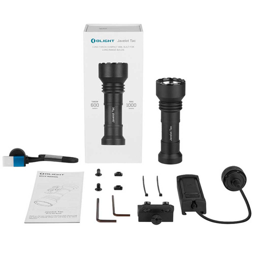 Olight - Javelot Tac M dobíjecí LED svítilna s držákem M-LOK - 1000 lumenů - černá