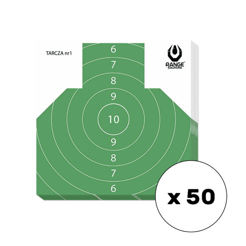 Range Solutions - Střelecké terče č. 1 - 50 kusů - RAN-14-031-533-00