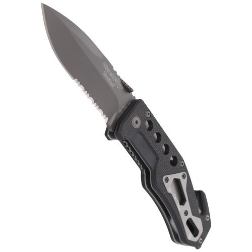 FOX - Nůž BlackFox Drop Point Rescue Folder- Black - BF-115