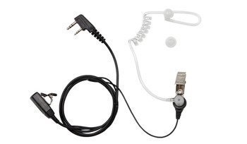 BaoFeng - Průhledná sluchátka "Security" - Kenwood Plug