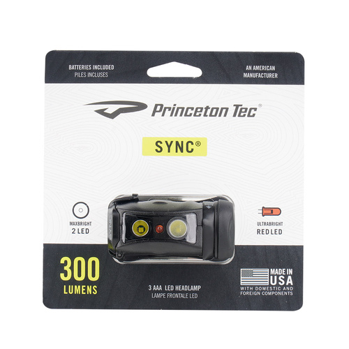 Princeton Tec - Čelovka Sync - 300 lm - černá - SYNC21-BK/DK