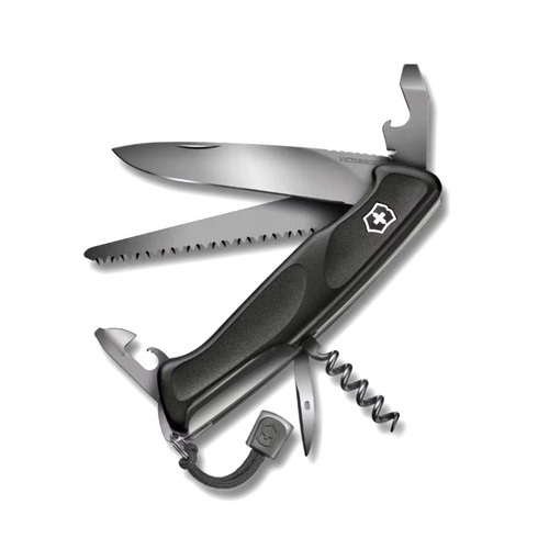 Victorinox - Multifunkční kapesní nůž Ranger 55 - 10 funkcí - Onyx Black - 0.9563.C31P