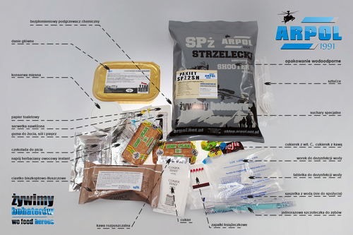 Arpol - Rifleman MRE Food Ration SPŻ2SH - Hovězí guláš v maďarské omáčce - 1504250