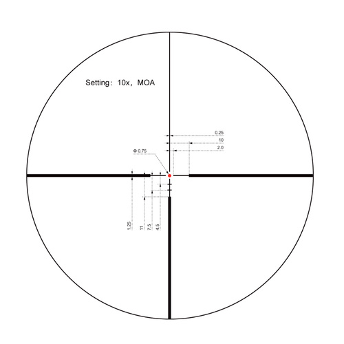 Vector Optics - Puškohled Continental 2-12x50 - SFP - SCOM-15