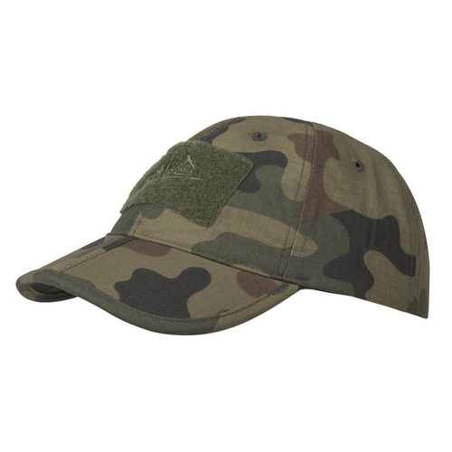 Helikon - Baseballová skládací čepice - PolyCotton Ripstop - Polish Woodland - CZ-BBF-PR-04