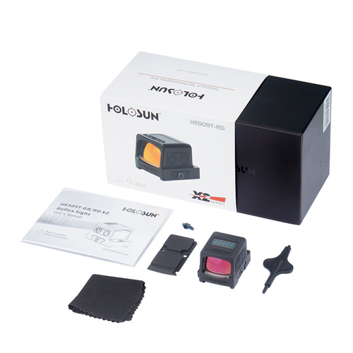Holosun - HE509T-RD X2 series Red Dot - RMR - Solární panel / Titan - HE509T-RD X2