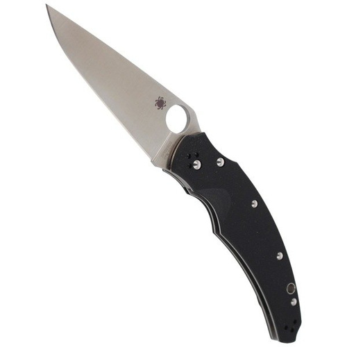 Spyderco - Nůž Opus Black G-10 PlainEdge - C218GP