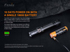 Fenix - taktická LED svítilna dobíjecí - 1700 lumenů - 2600 mAh - černá - PD35 V3.0 